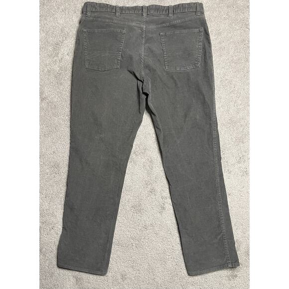 Vintage Y2K LL Bean Corduroy Pants Men 40x32 Gray - Picture 2 of 6